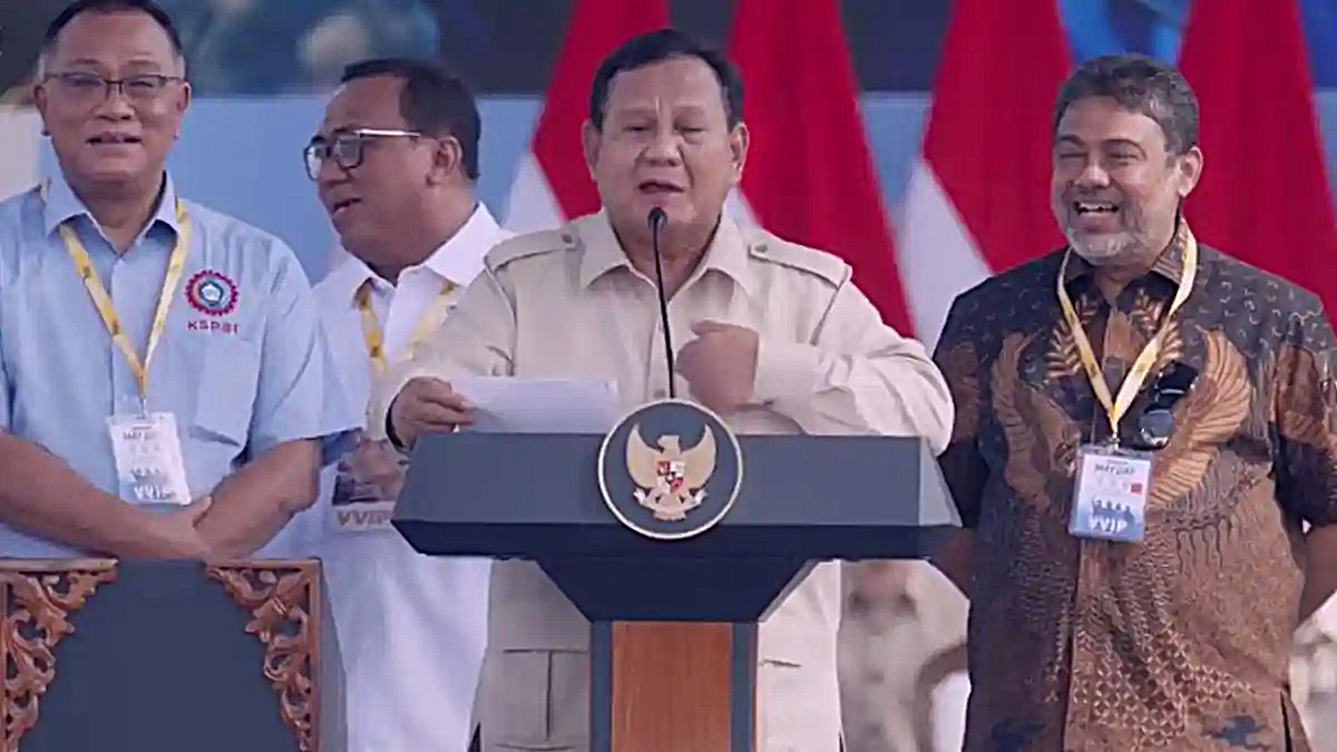 Prabowo: MBG Bermanfaat atau Tidak? Respons Buruh di May Day 2026 Jadi Sorotan