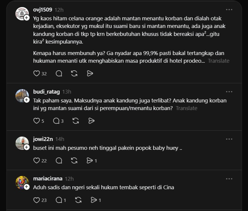 Komentar Netizen Mengenai Kasus Penganiayaan Ibu Mertua